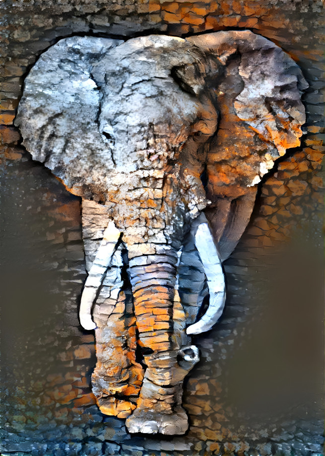 Dry elephant