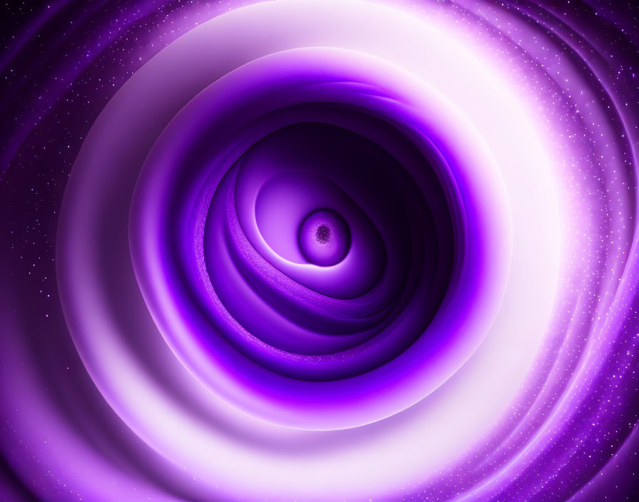 Purple spiral abstract art with galaxy-like vortex in shades of purple and white.