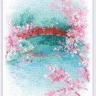 Cherry Blossom Branch and Butterflies Watercolor Painting