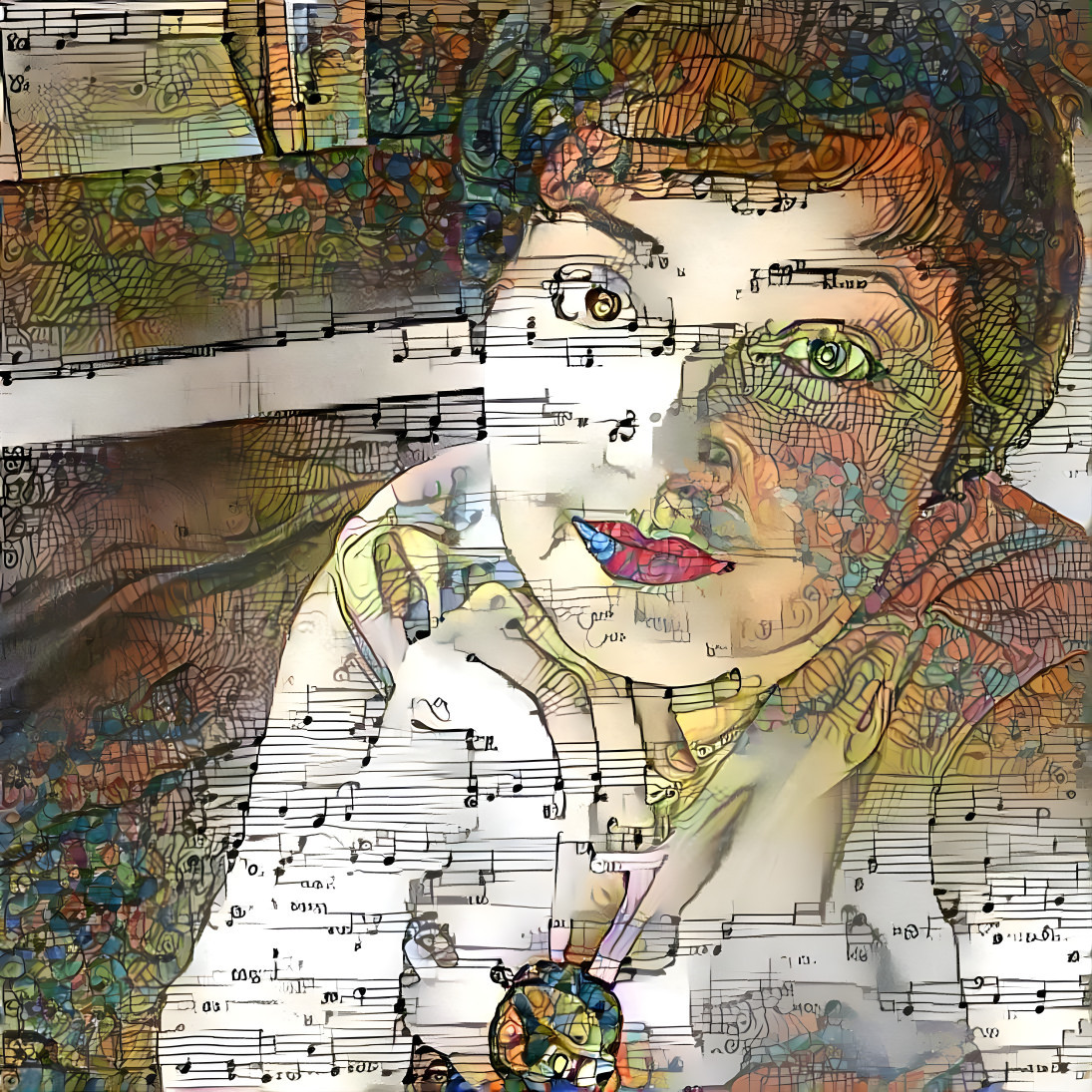 Portrait in music style