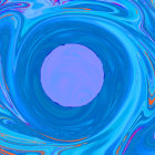 Blue and white swirling abstract pattern reminiscent of marbled textures