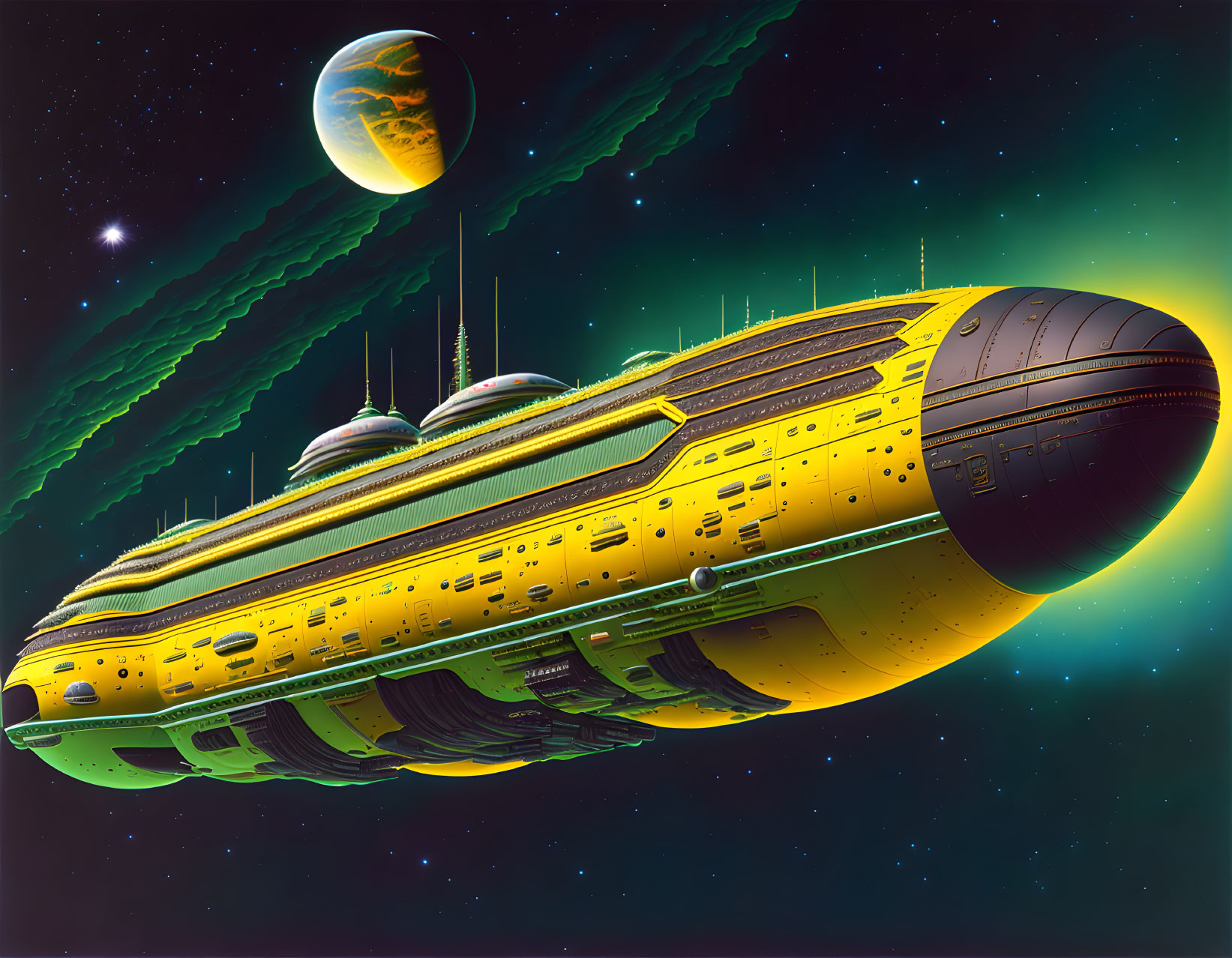 Chesley Bonestell's Planet Express ship