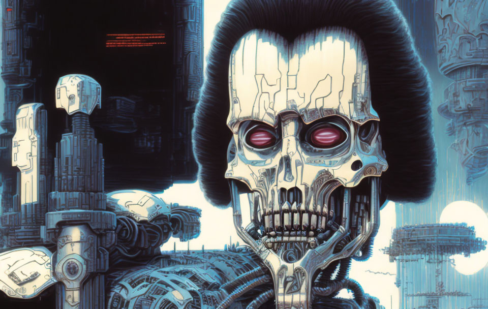 Gene Simmons as the Terminator.