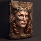 Detailed Woman with Braided Hair & Golden Jewelry Book Cover Design