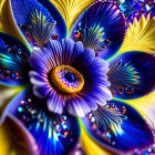 Detailed Macro Photograph of Colorful Artificial Flower Arrangement