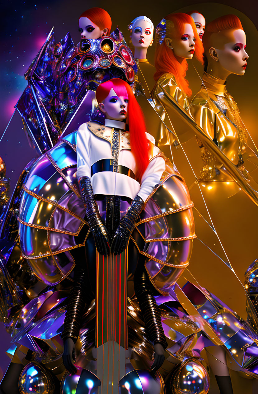 Avant-garde Fashion Show: Bold Colors, Architectural Designs & Metallic Elements