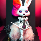 Fantasy illustration of anthropomorphic rabbit in gothic attire
