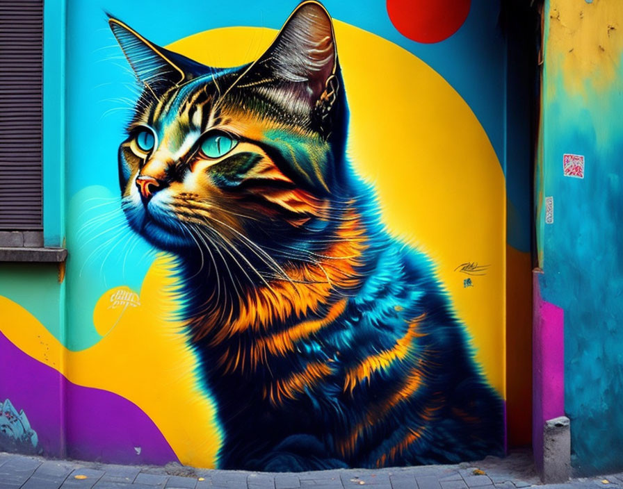 Stambul street art cat