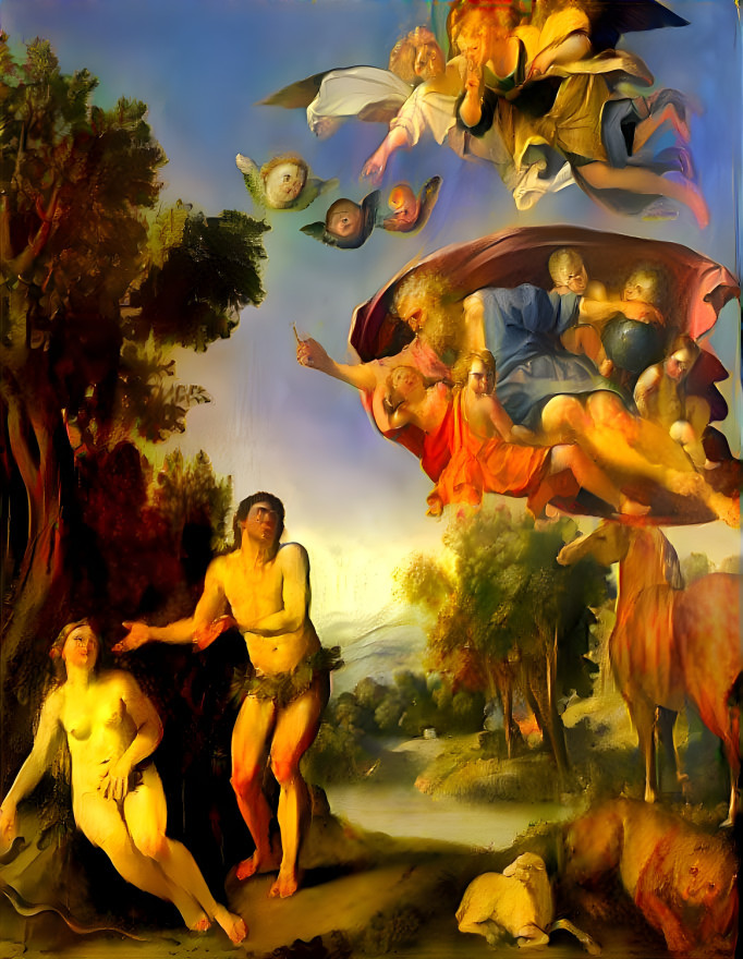 Le-Dominiquin-Dieu-reprimant-Adam-et-Eve