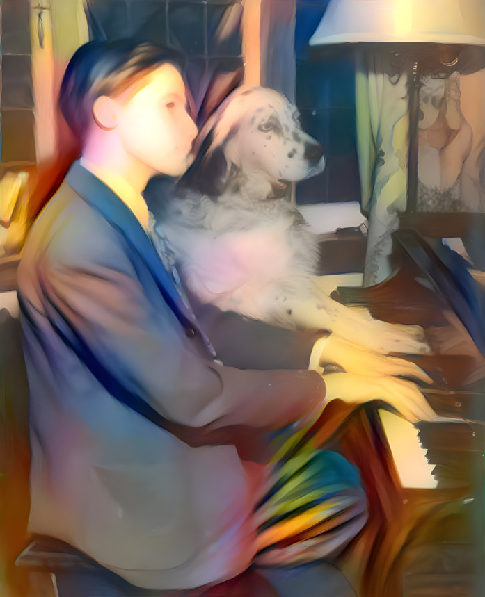 Glenn Gould ... with ... his dog Nick