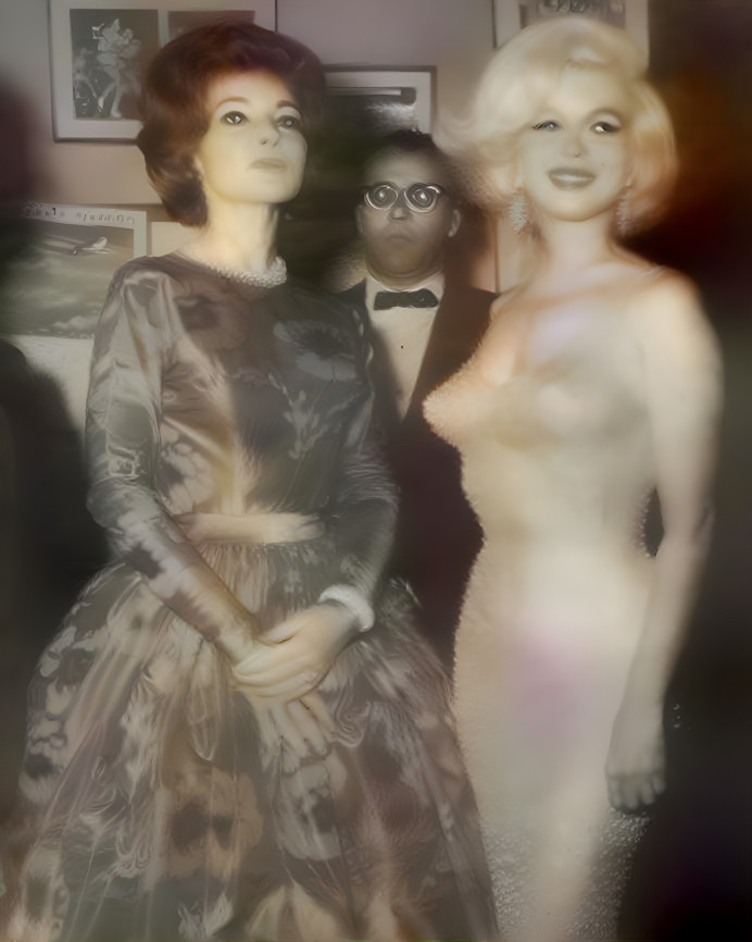 M. Monroe  e M. Callas at JFK's birthday gala,1962