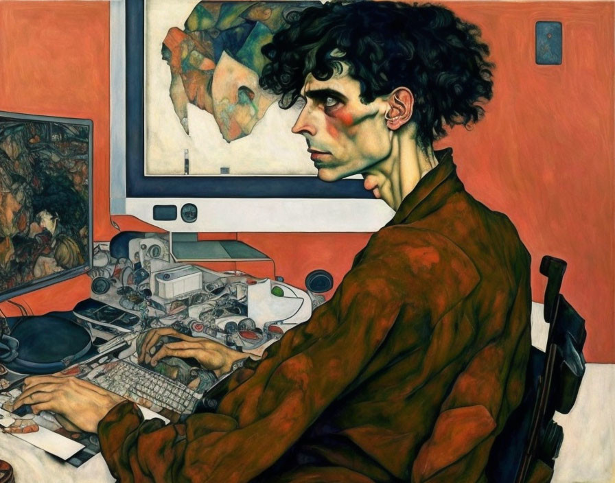  Artist Egon Schiele style