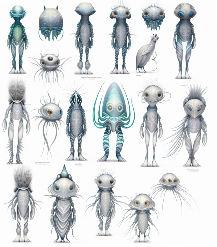 15 Whimsical Alien-Like Creatures with Unique Features