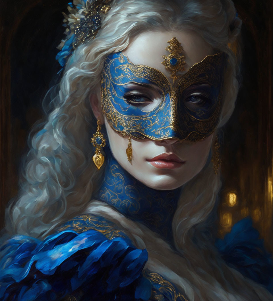 a beautiful woman wearing a mask