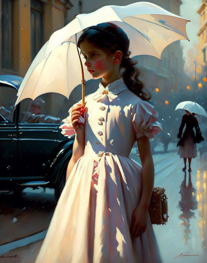 Girl with umbrella