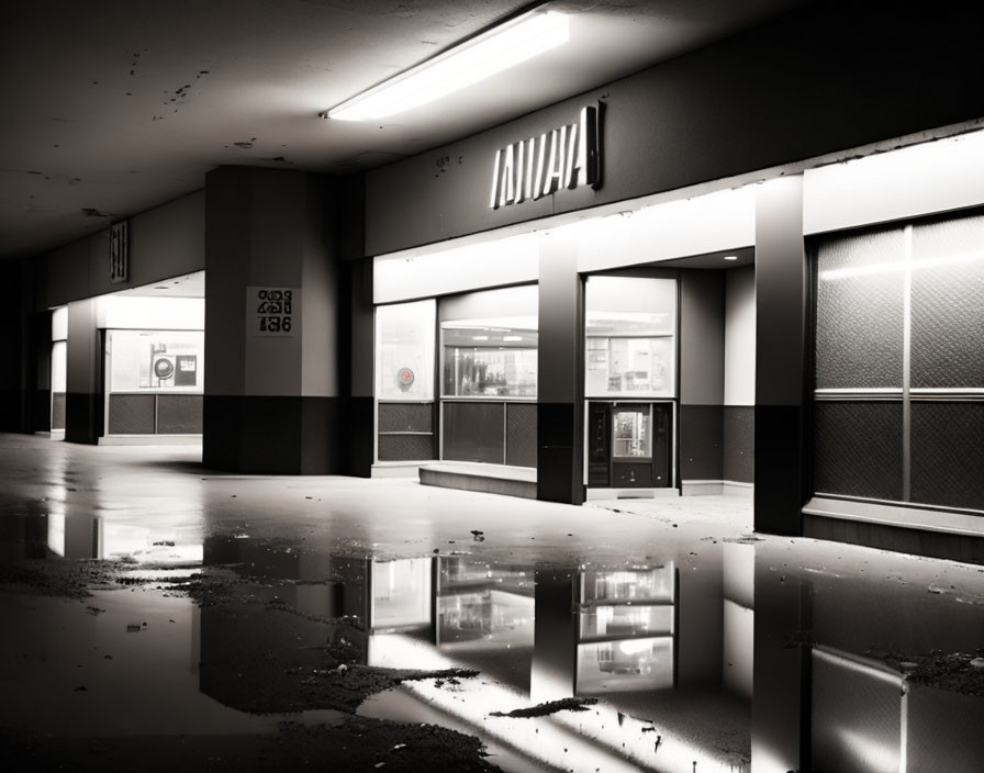 Abandoned shopping mall 