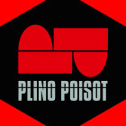 Red and black graphic design with stylized text "FLING POISON" over abstract pill-like shape