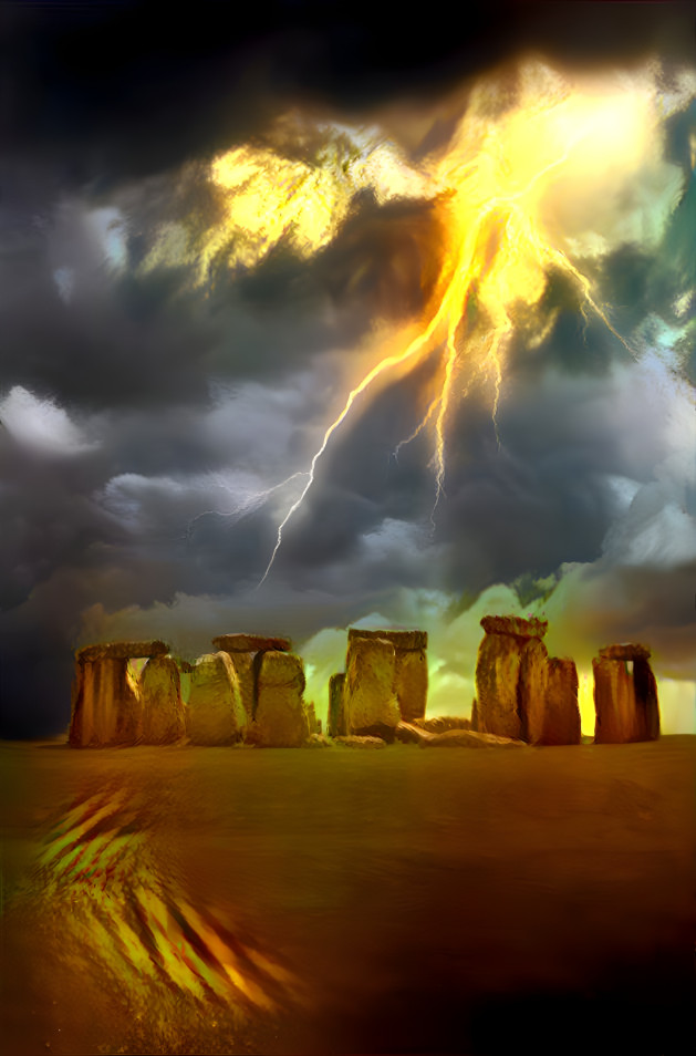 Stonehenge in Lightening