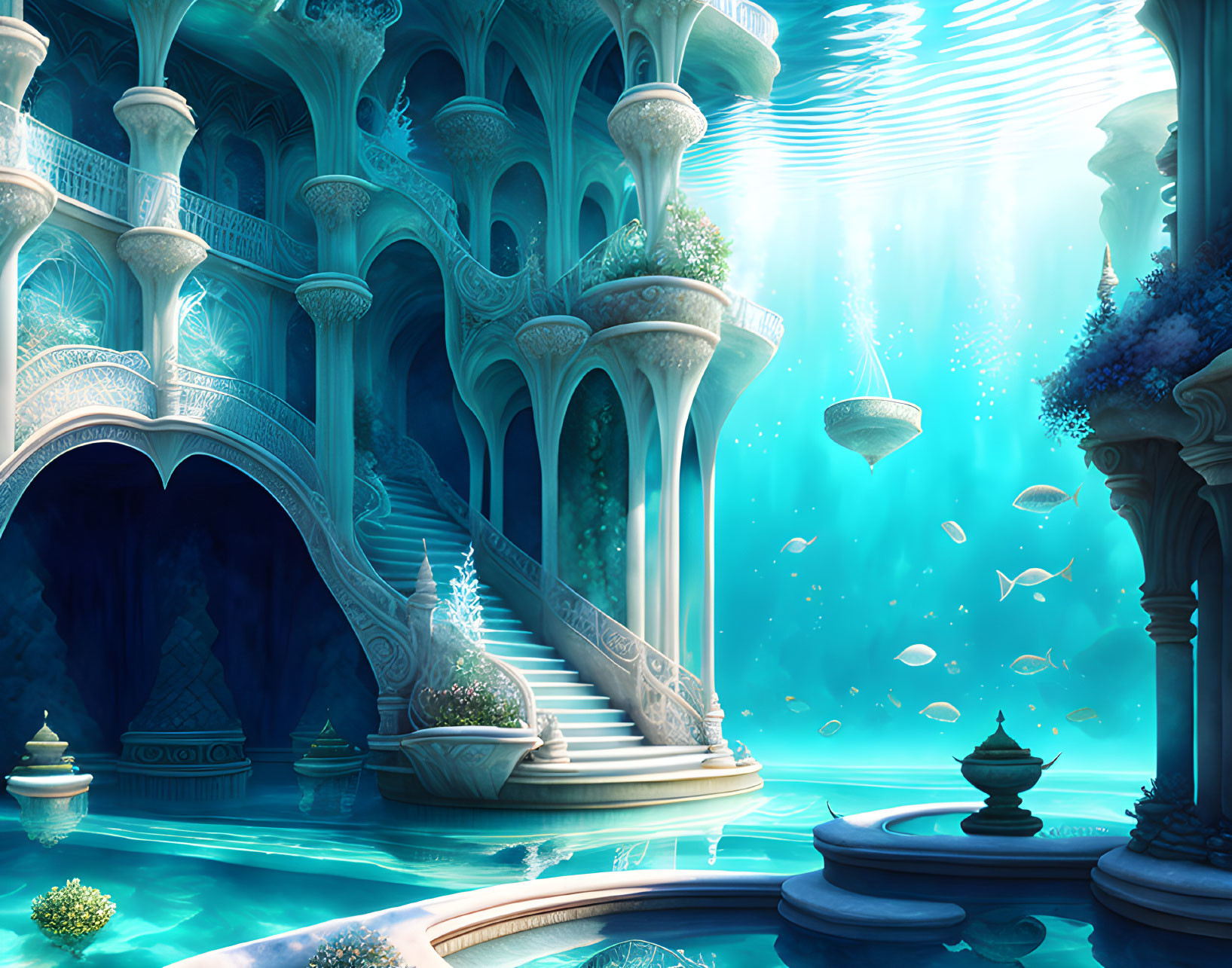 Palaces underwater