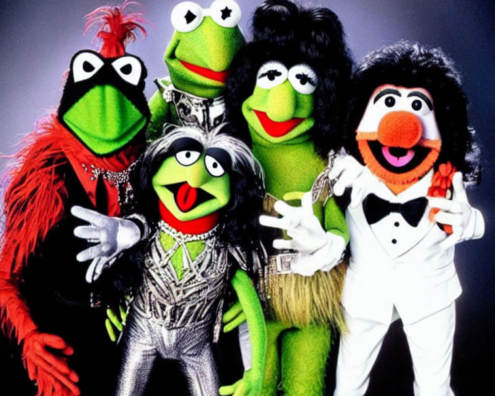 Colorful Muppet Characters Posed Together