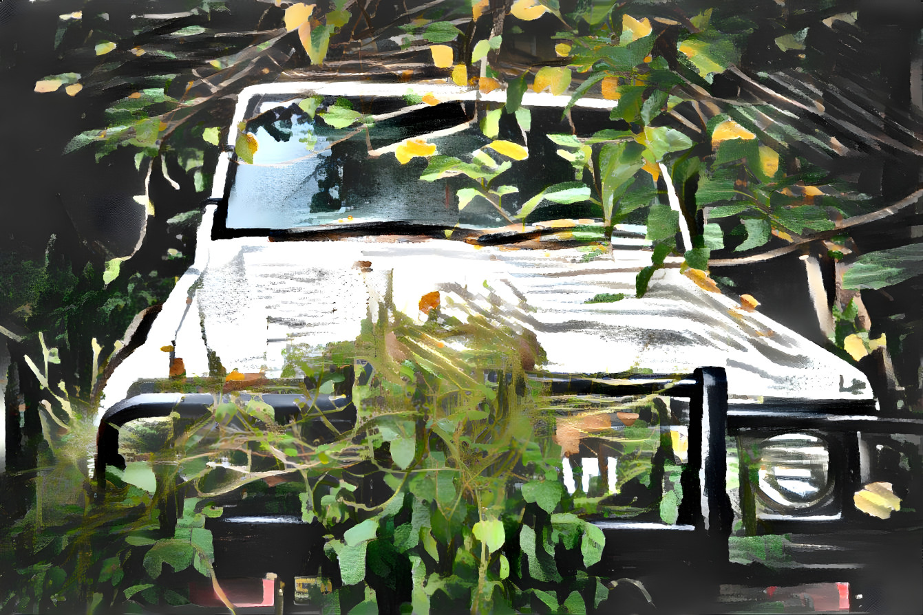 Overgrown Nissan Patrol