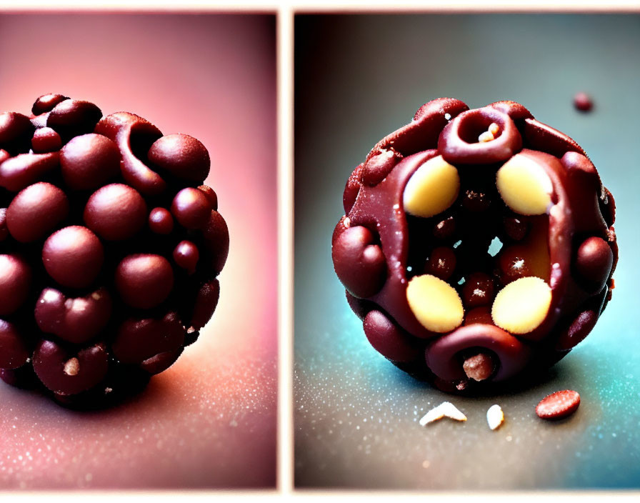 Close-up Images of Spherical Bumpy Textured Objects