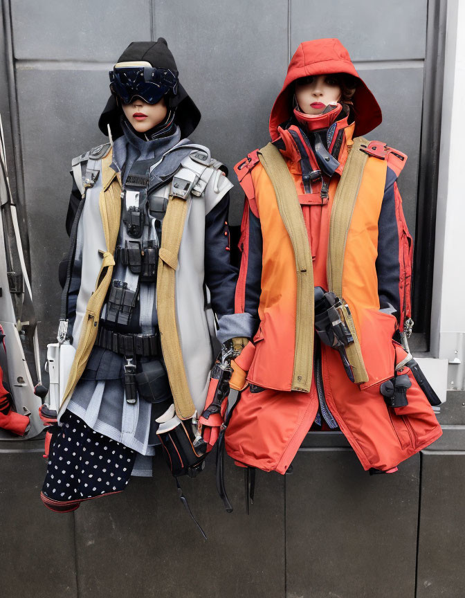 Mannequins in Modern Urban Winter Jackets