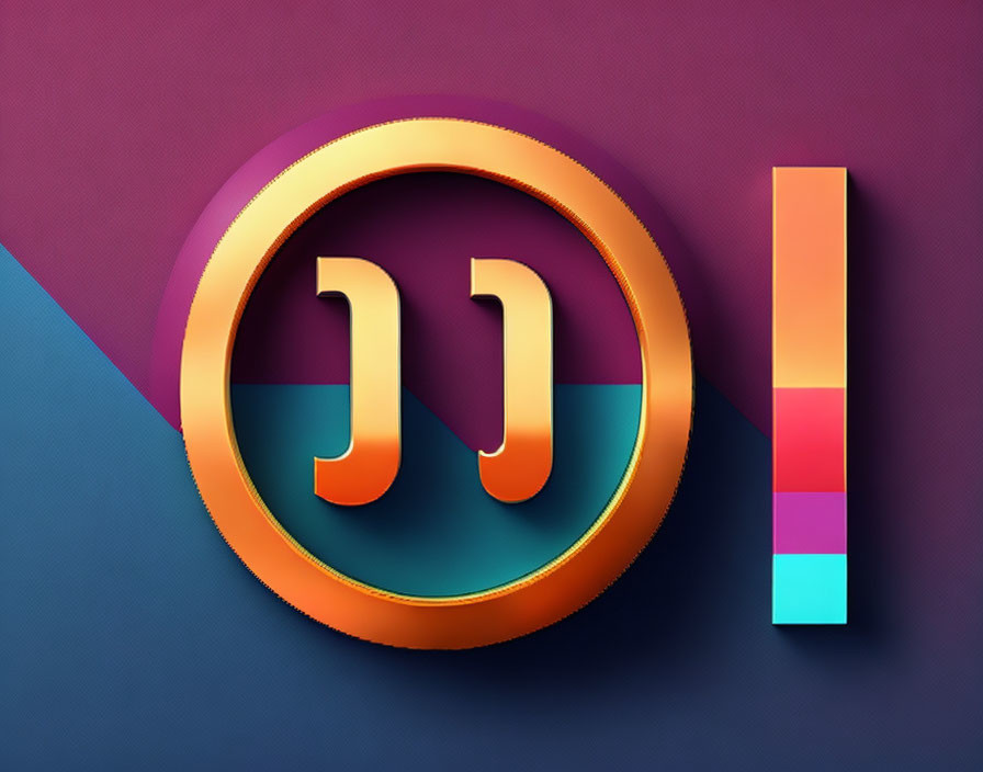 Stylized lowercase 'n' letter in orange circle border with colorful vertical bar