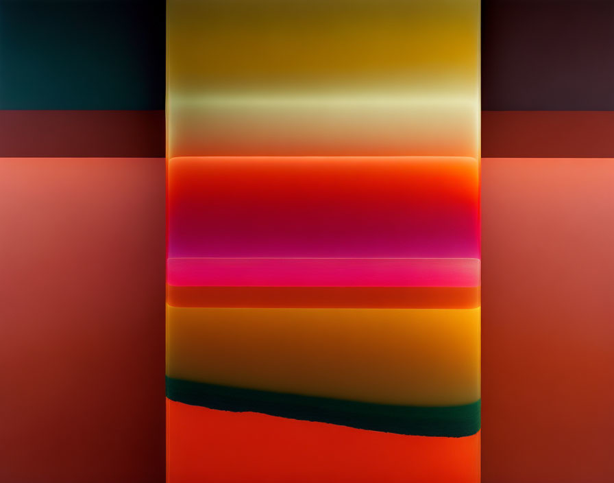 Colorful Abstract Blurred Background in Orange, Red, Yellow, and Green