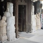 Eclectic Decor in Weathered Storefront Display