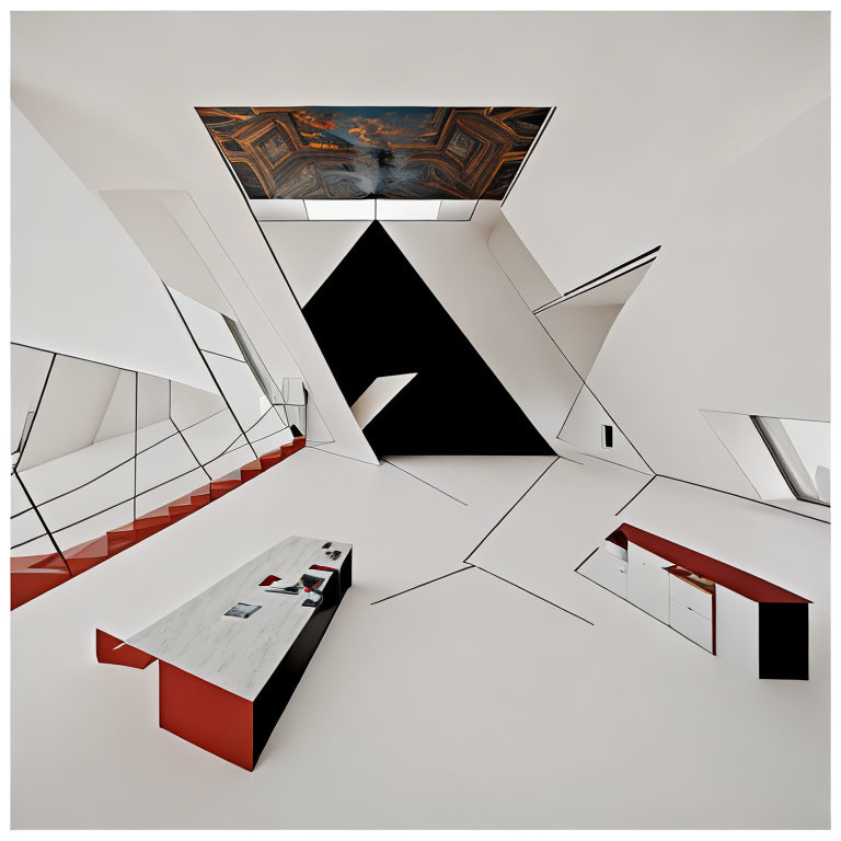 Geometric Shapes in Modern Minimalist Interior