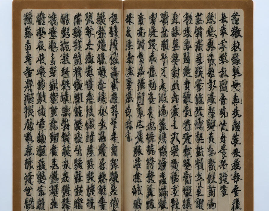 Aged yellowed paper with dense Chinese calligraphy in traditional script