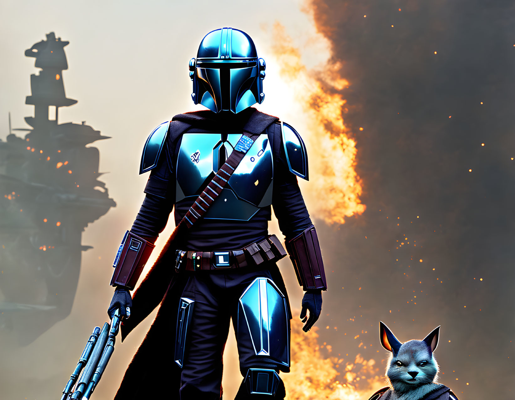 The Mandalorian ...... with pet rabbit???