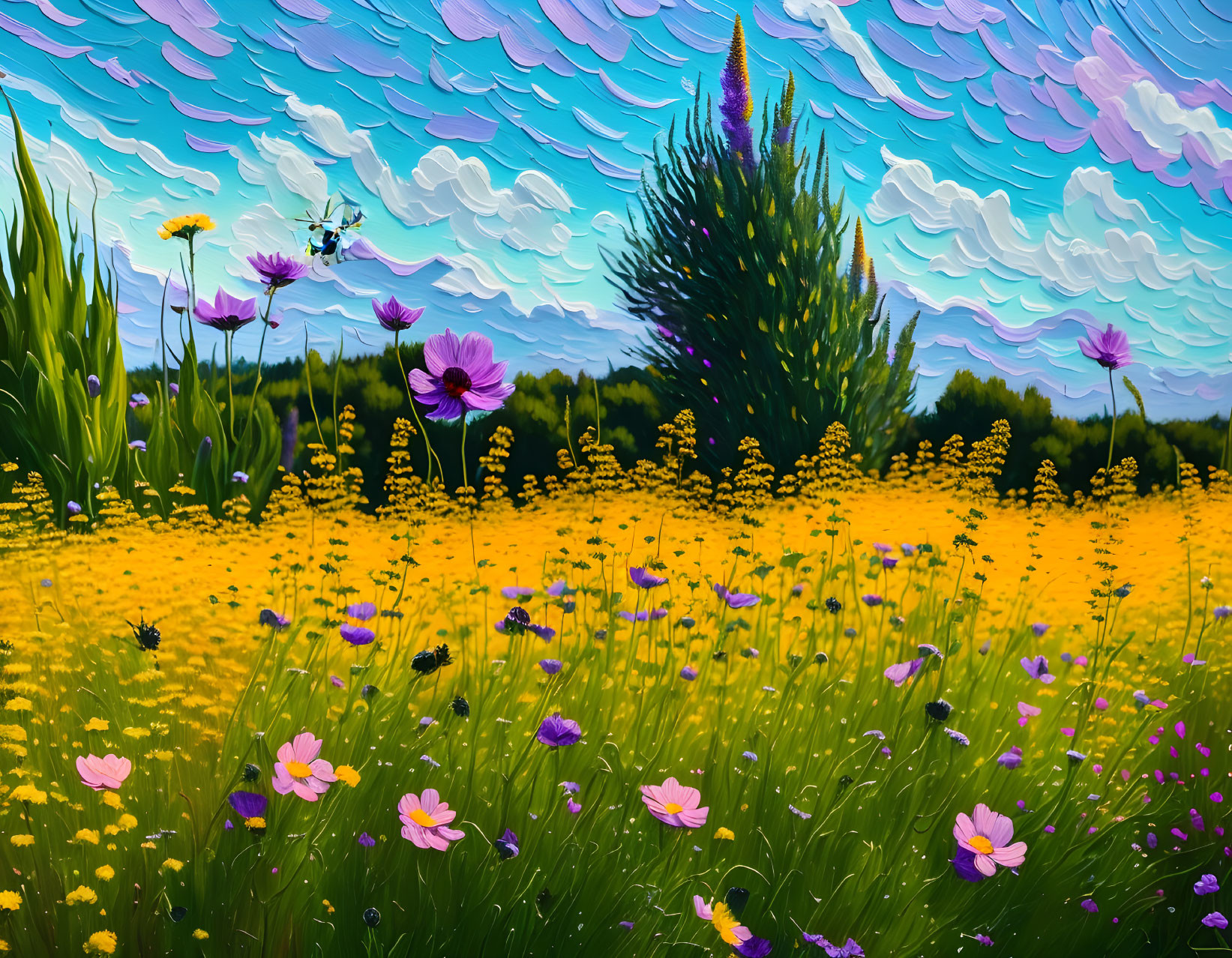 Flower in a field