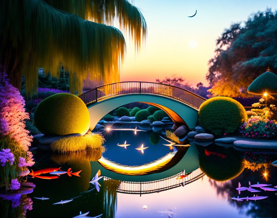 crescent moon bridge