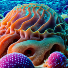 Colorful Coral Reef with Vibrant Underwater Scenery