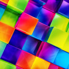 Vibrant Rainbow-Colored Butterfly Grid Display