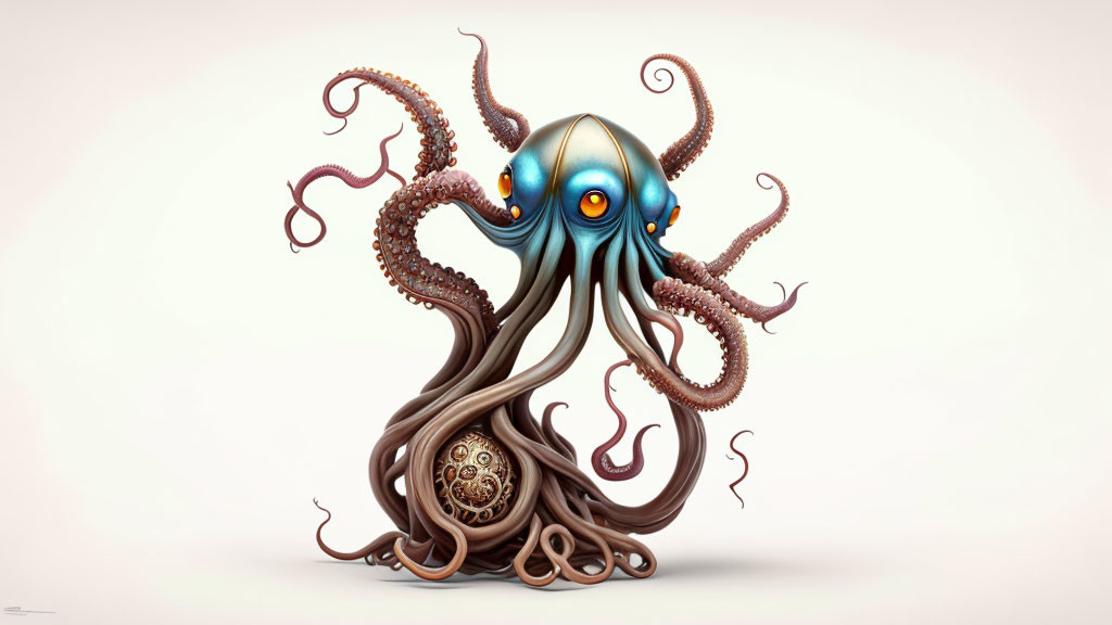 Vibrant digital illustration of stylized octopus tentacles