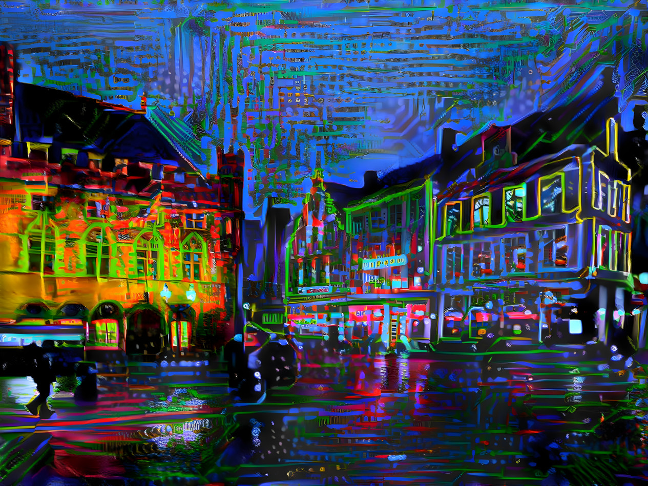 "Bruges by Night" - by Unreal from own photo.