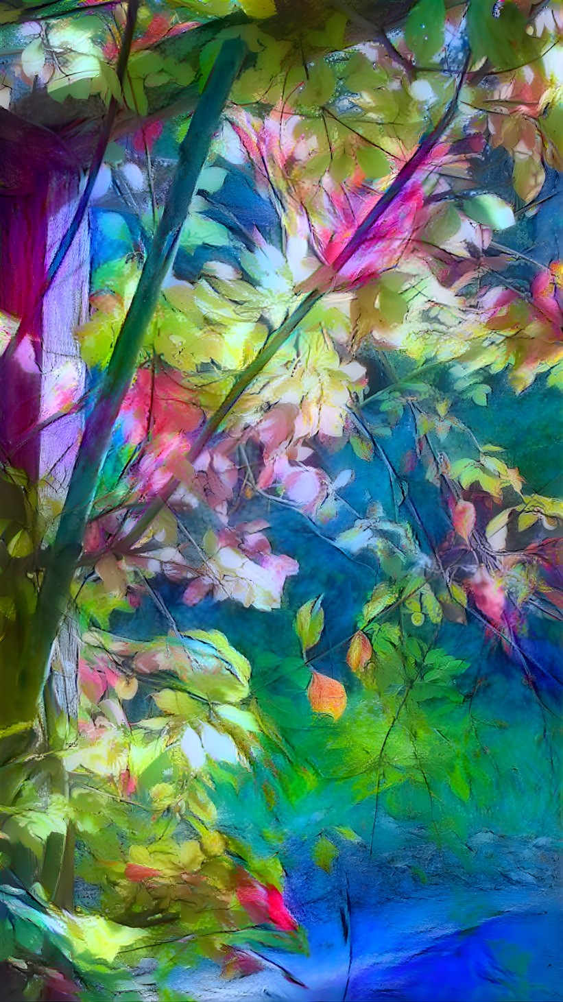 "Leaves in Pastels" - by Unreal.