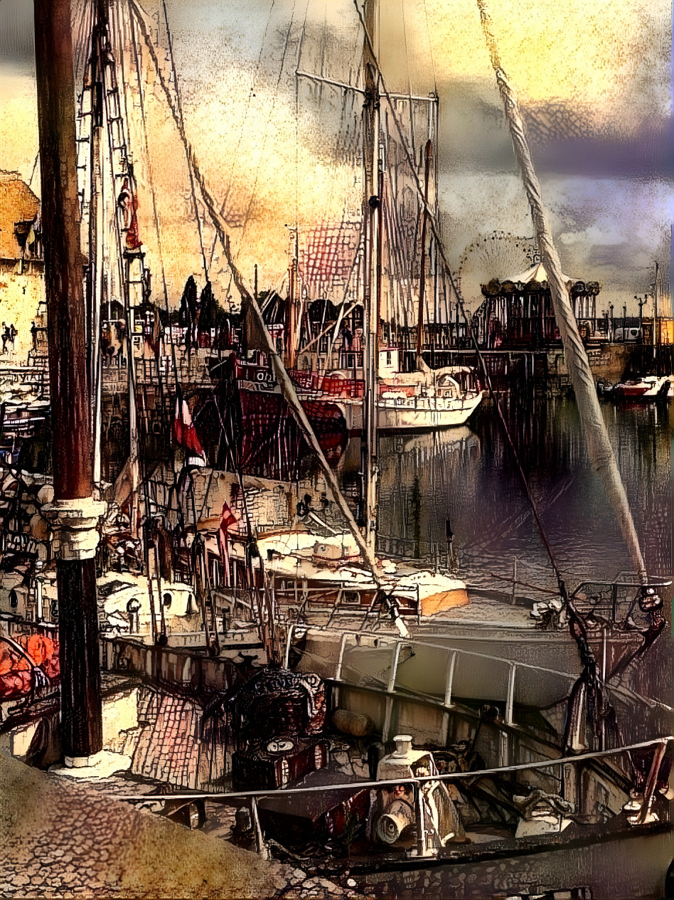 "Safe in Harbour" by Unreal from own photo.