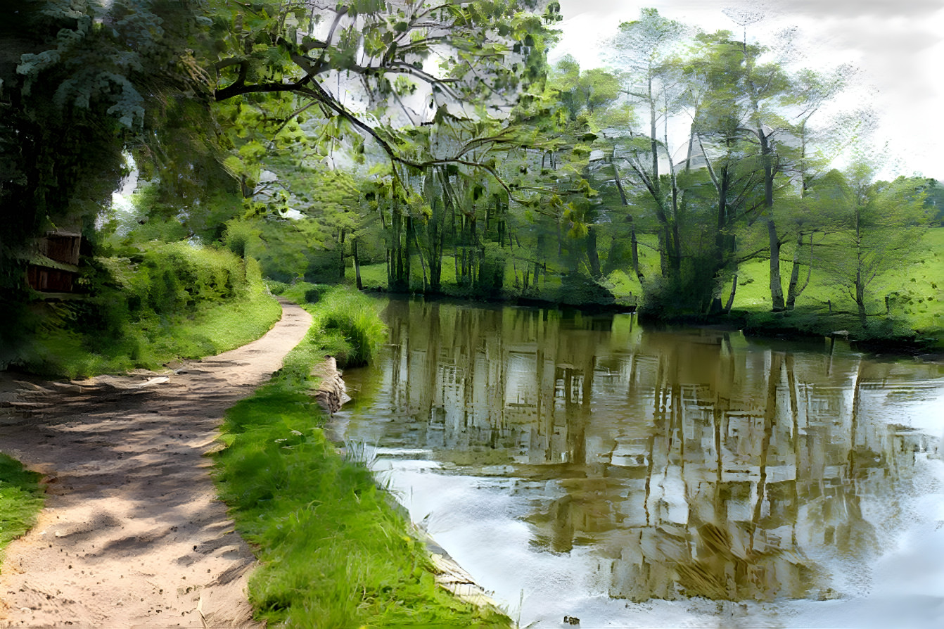 "English Canal in Summer" - by Unreal.