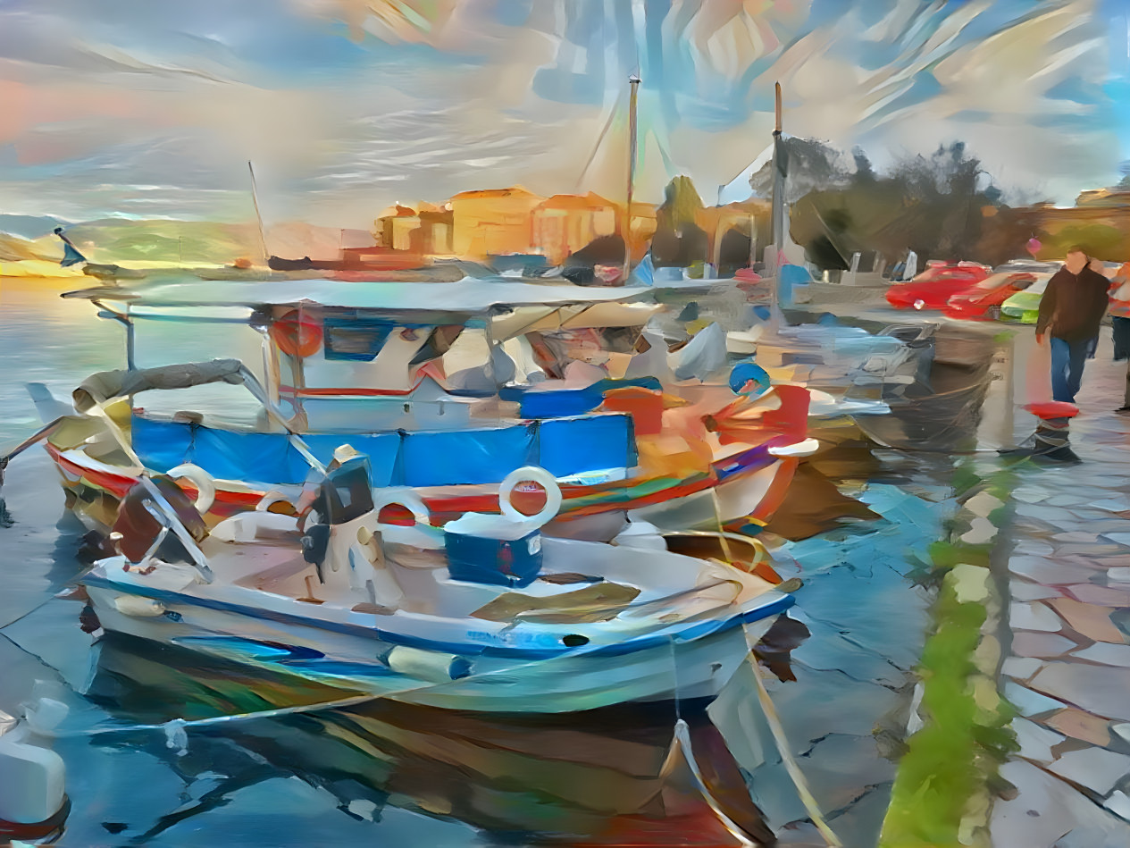 "Boats at Mooring" - by Unreal.