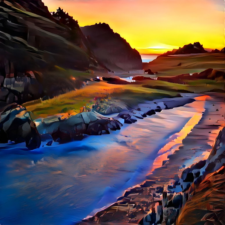 "Unreal's Imaginary Scenes - Sunset Colours"