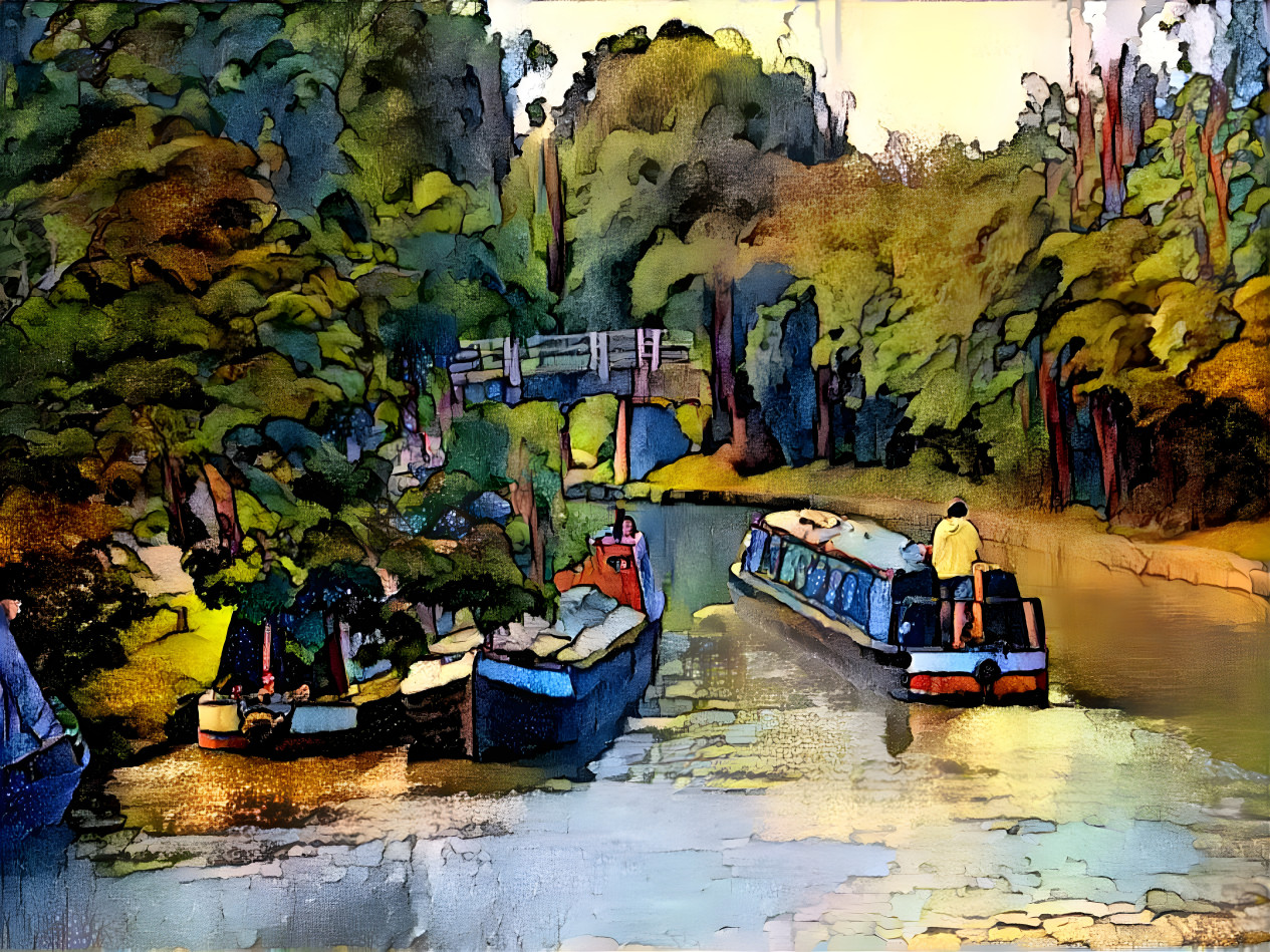 "Grand Union Canal, Warwickshire, UK" - by Unreal.