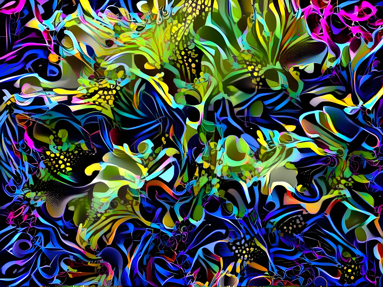 "Patterns from Foliage no.1" by Unreal, own photo.