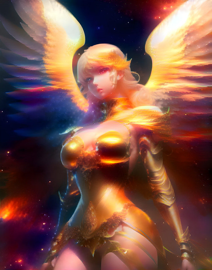 Angel took to cosmos