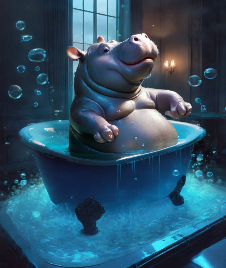 Bubbling Bath Hippo