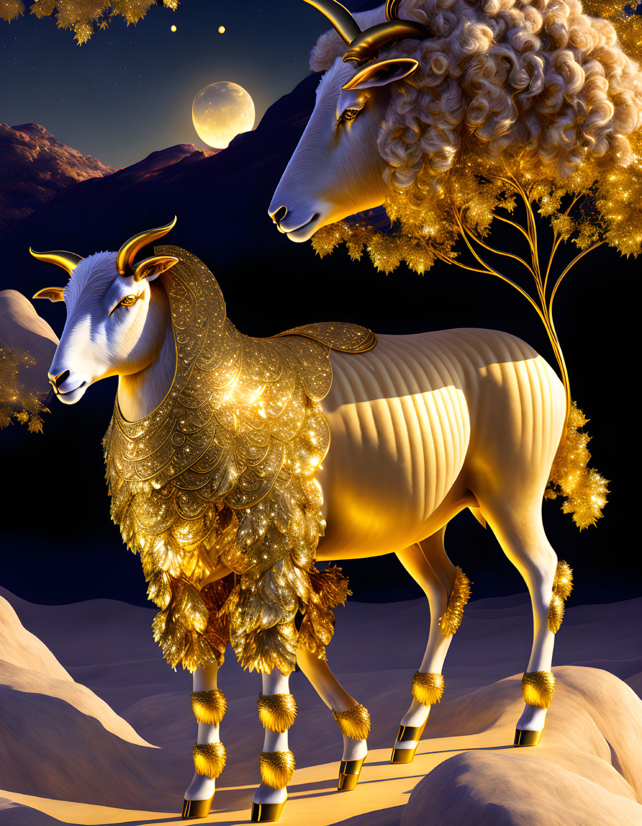 Golden Goddess sheep