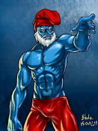 papa smurf on crack